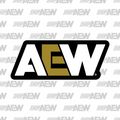 AEW - Distressed Logo Sticker