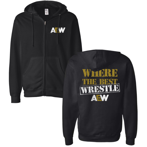 AEW - Where The Best Wrestle Full Zip Hoodie