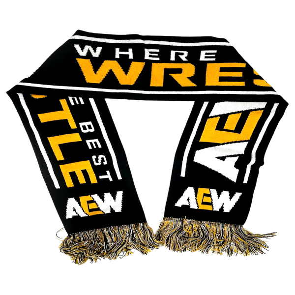 AEW - Where The Best Wrestle Knit Scarf