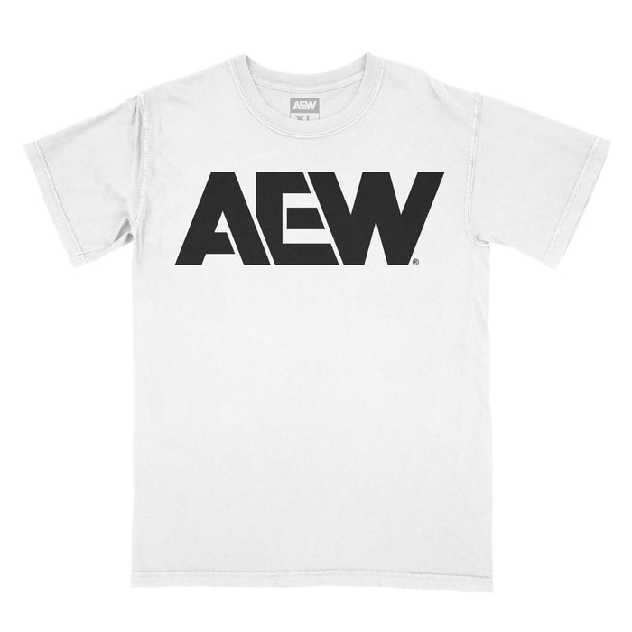 AEW Black Logo T-Shirt - White