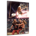 AEW Double or Nothing 2020 Stadium Stampede - LIMITED Elite Moments 12"x18" High Gloss Metal Art Print