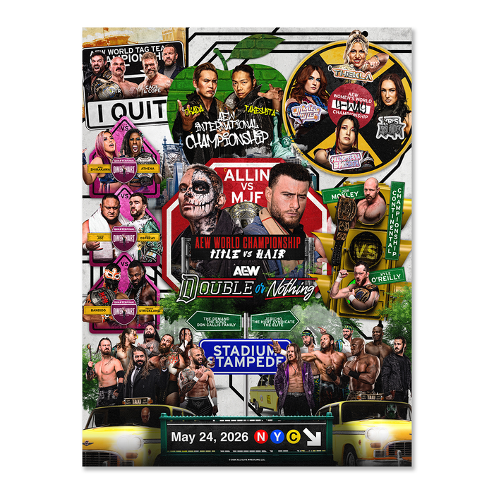 AEW Double or Nothing 2026 18"x24" Event Poster
