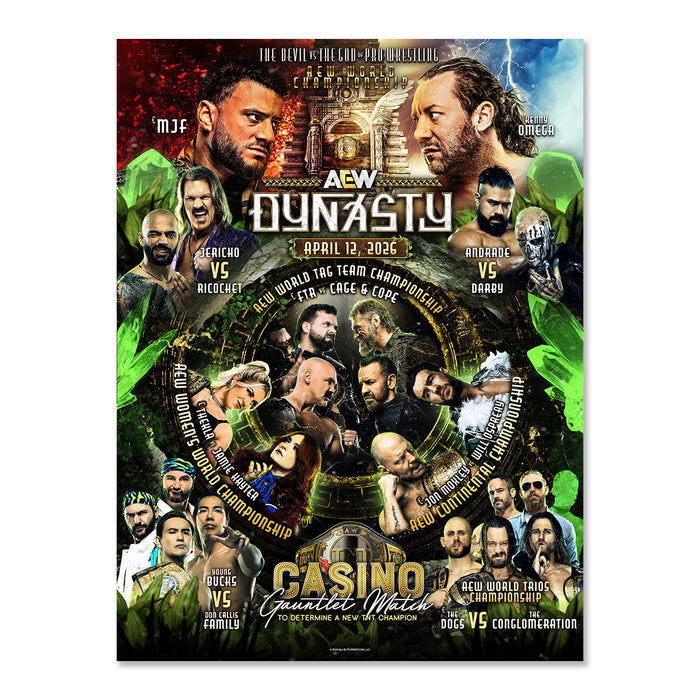 AEW Dynasty 2026 18"x24" Event Poster
