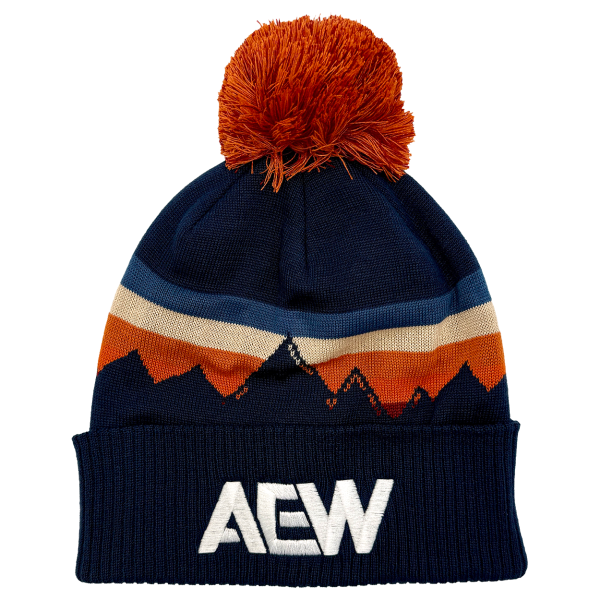 AEW Logo Embroidered Grand Recycled Beanie - Aspen Glow