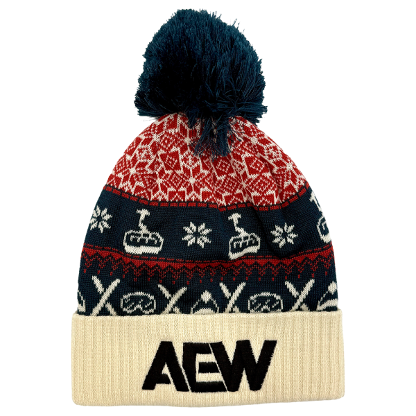 AEW Logo Embroidered Grand Recycled Beanie - Chairlift