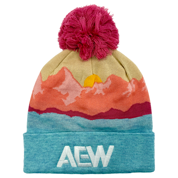 AEW Logo Embroidered Grand Recycled Beanie - Mountain Morning
