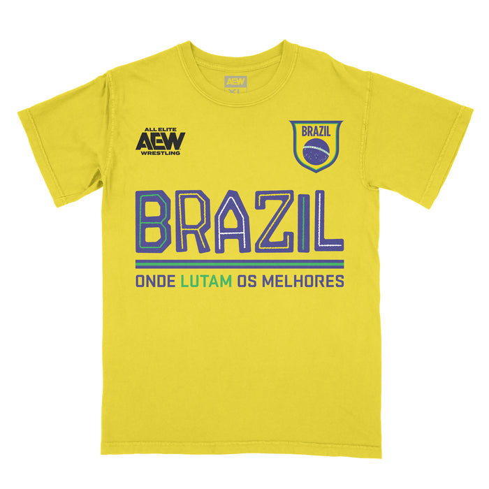 AEW Tournament Soccer Collection - Brazil T-Shirt