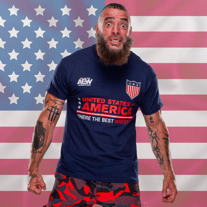 AEW Tournament Soccer Collection - United States of America T-Shirt