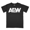 AEW White Logo T-Shirt - Black
