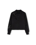 Agate Sequin Silk Blouse - Junees