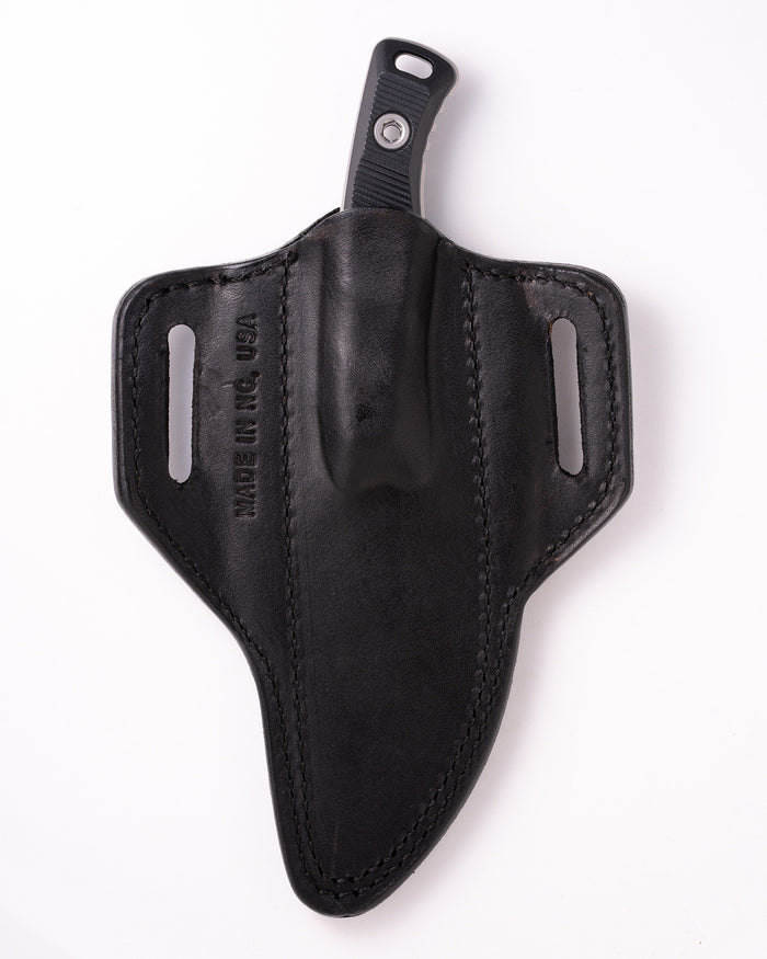 Akris Stonewash Standard G-10 Black with Black Leather Sheath (95-10BK-2)