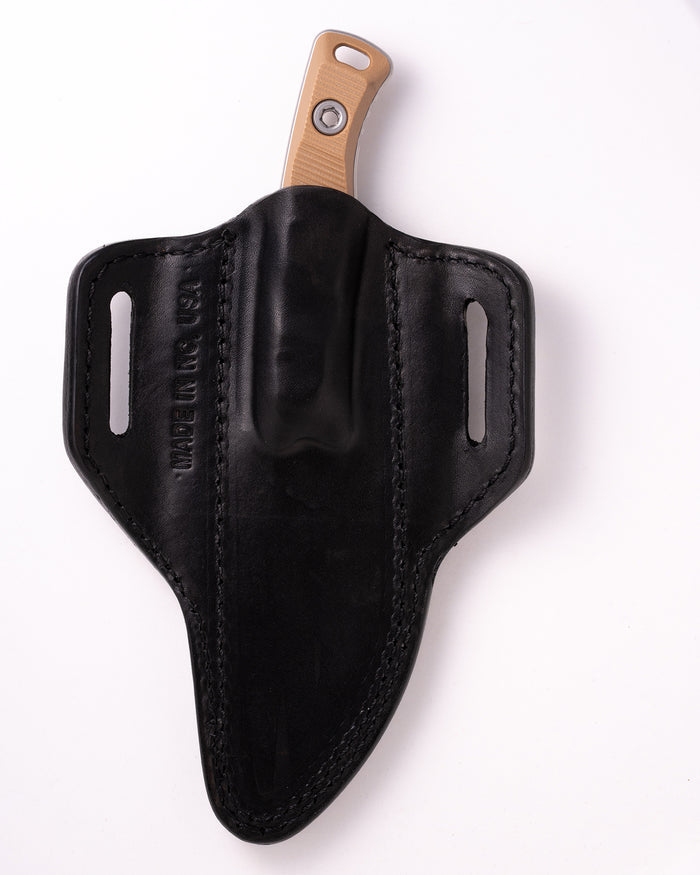 Akris Stonewash Standard G-10 Dark Earth with Black Leather Sheath (95-10DE-2)