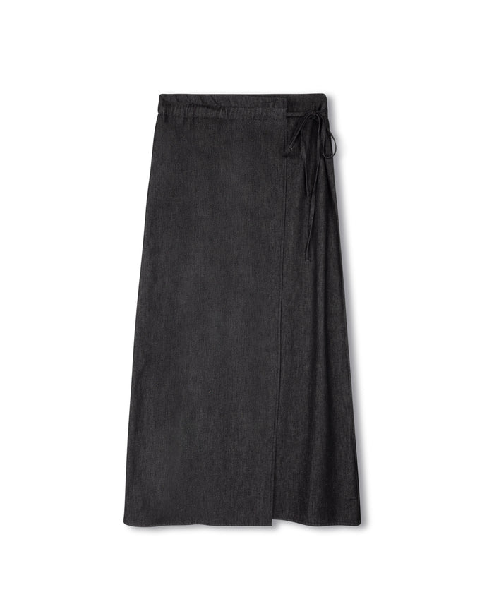 Alepat Wrap Denim Skirt - Junees