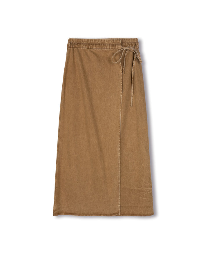 Alepat Wrap Denim Skirt - Junees