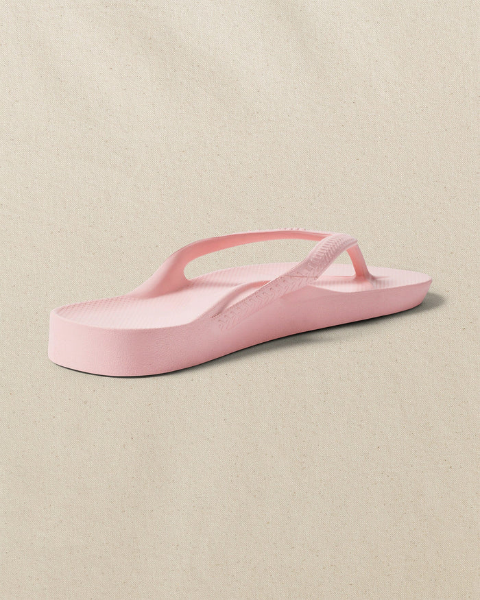 The right back view of the Southern Tide Archie's Soft Pink Arch Support Flip Flop by Southern Tide - Soft Pink