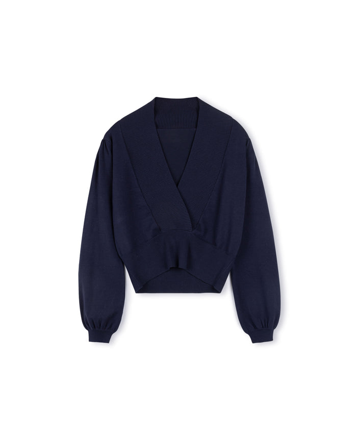 Atlanta Silk Knit Top With Rib Inserts - Junees