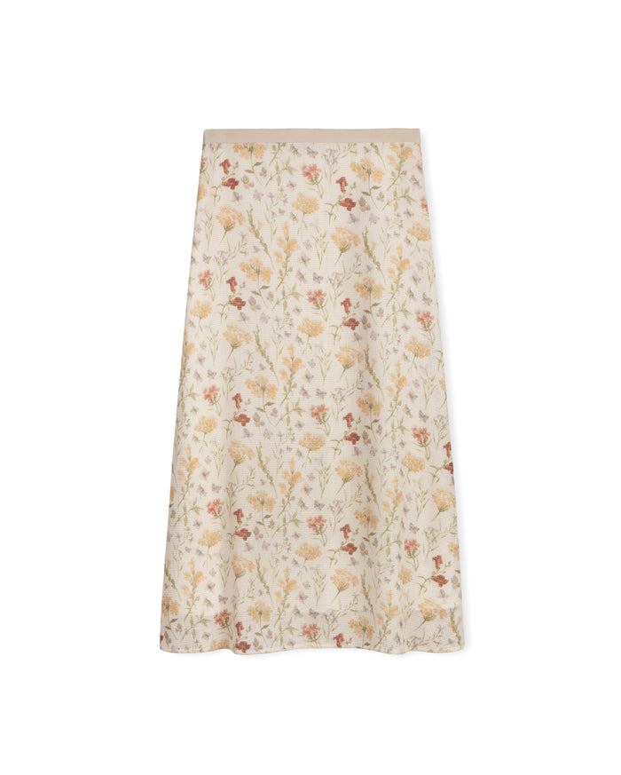 Bea Open Weave Floral Skirt