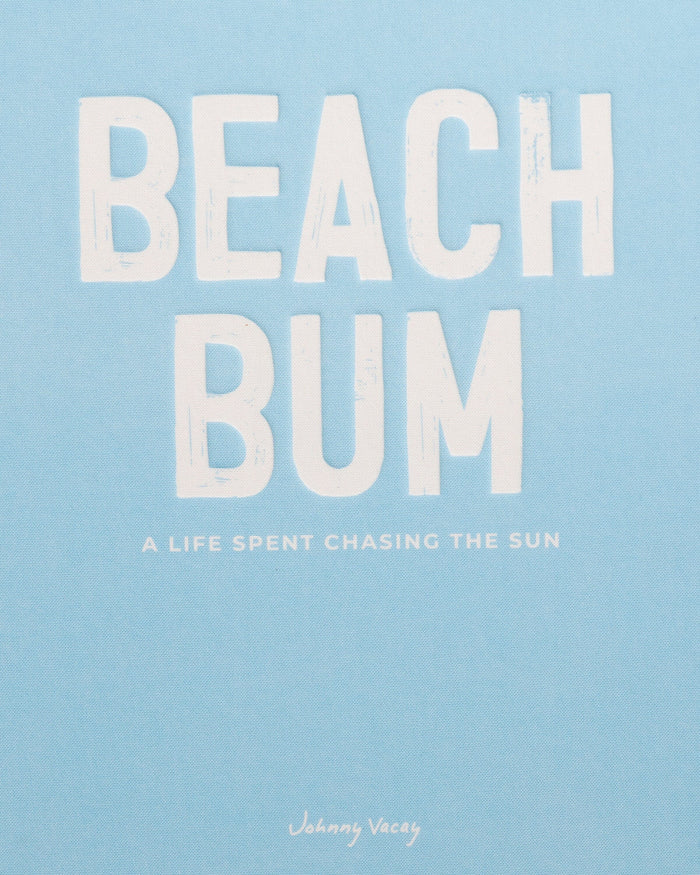 The detail view of the Johnny Vacay Beach Bum Book at Southern Tide - White