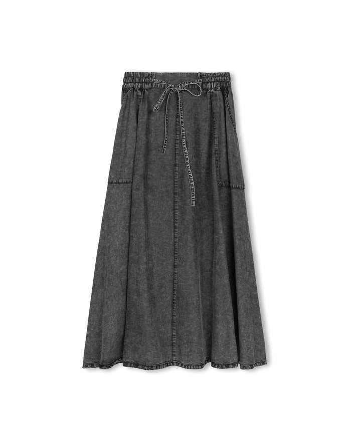 Belle Drawstring Midi Skirt - Junees