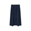 Belted Denim  Stitch Skirt
