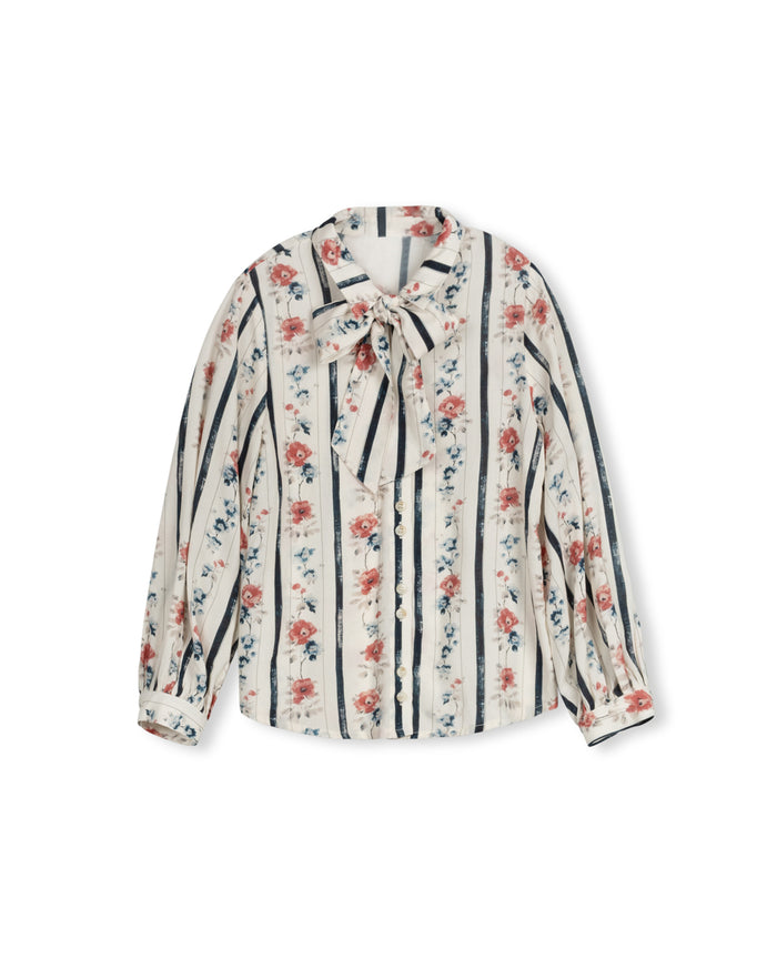 Benny Floral Tie Blouse - Junees