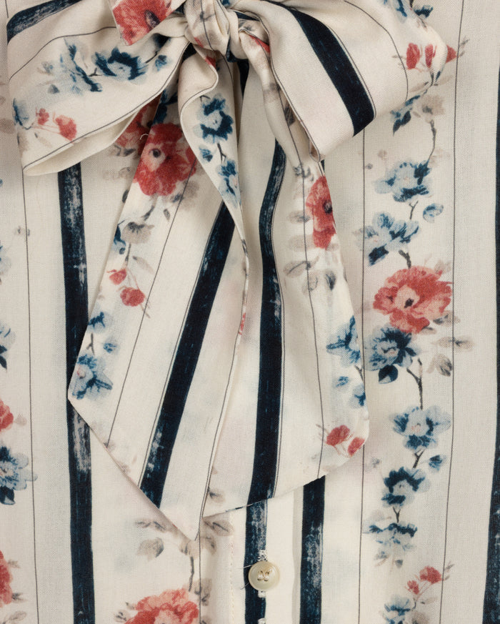 Benny Floral Tie Blouse - Junees