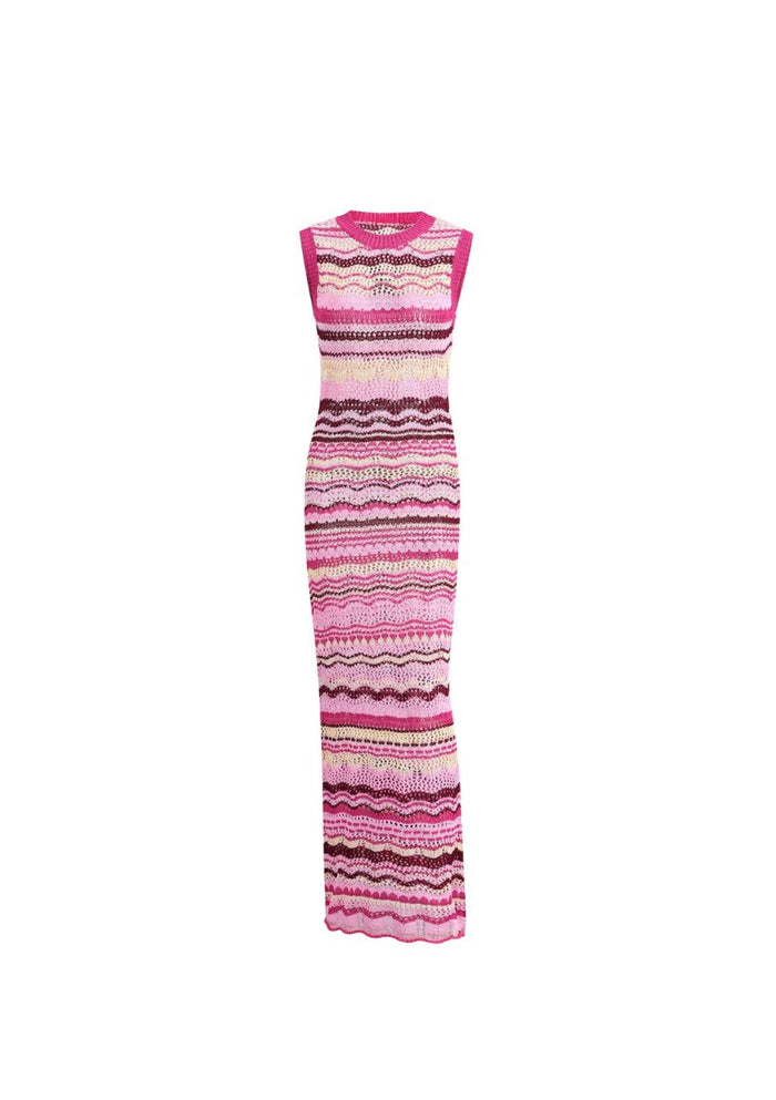 Berry Walking On Sunshine Maxi Dress