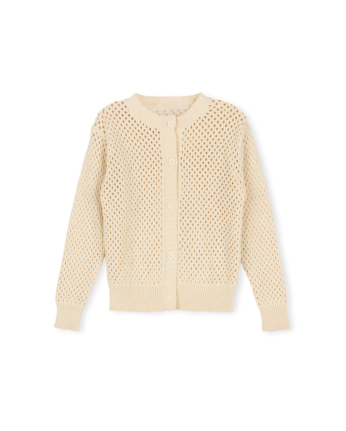 Big Pointelle Knit Holy Cardigan - Junees