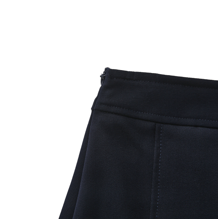 Box Pleat Short Skirt