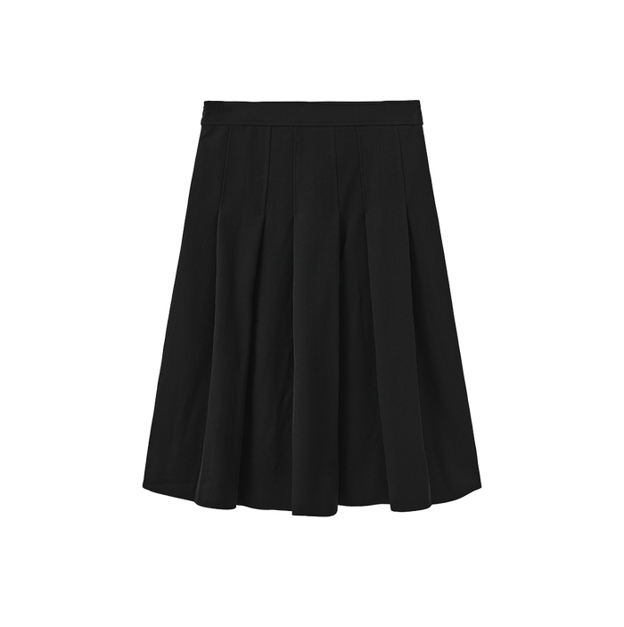 Box Pleat Short Skirt