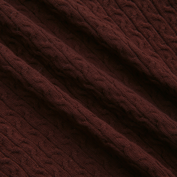 Braided Detail Logo Sweater