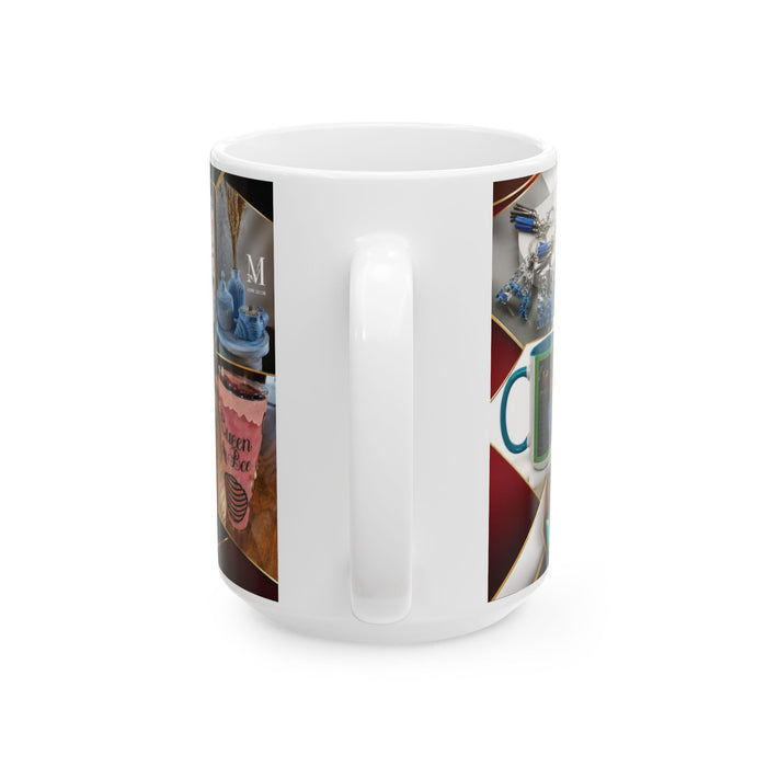 Branded Collage Ceramic Mug — Personalized JD Store Photo Coffee Cup (11oz/15oz)