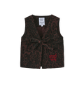 Brent Leopard Denim Vest