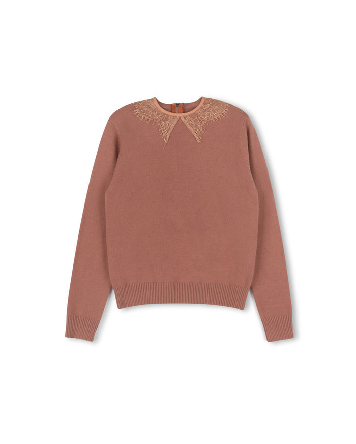 Brinley Lace Collar Sweater