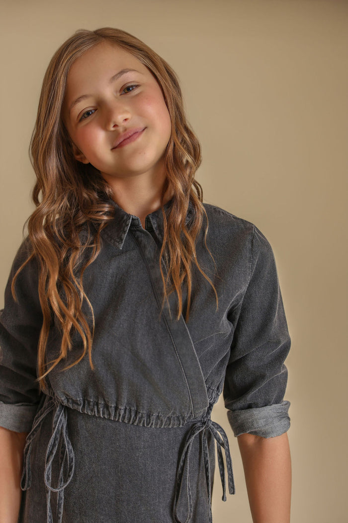 Bruce Chambray Wrap Top - Junees