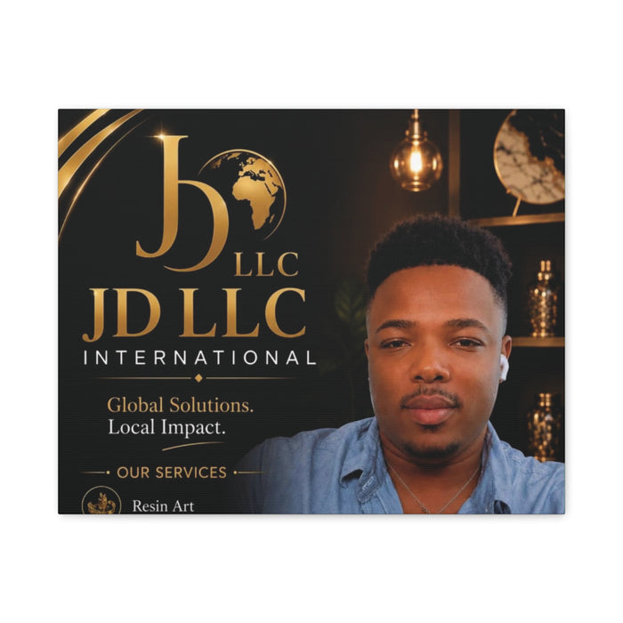 Canvas Print - JD LLC International Branded Portrait (Matte Stretched Canvas)