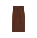 Canvas Straight Maxi Skirt