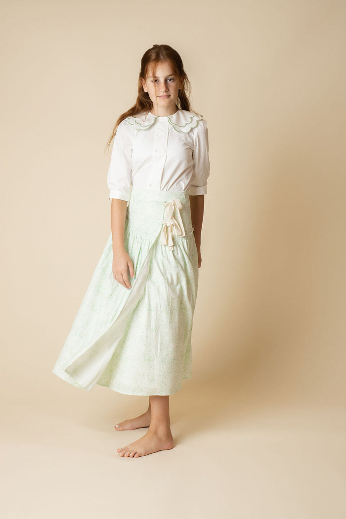 Carvin Scalloped Collar Blouse - Junees