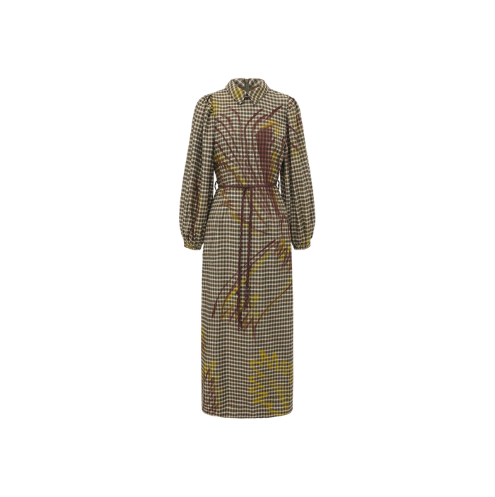 Checked Printed Maxi Dress