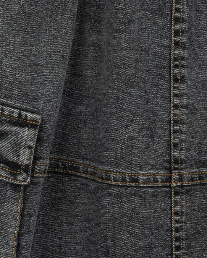 Chime Denim Cargo A-line Skirt - Junees