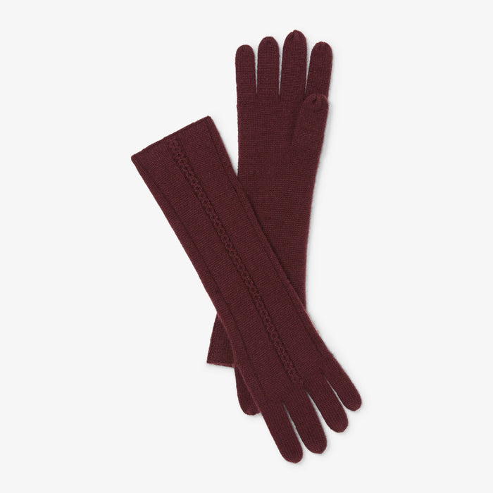 Packshot image of the circle cable gloves in chiante | Lead