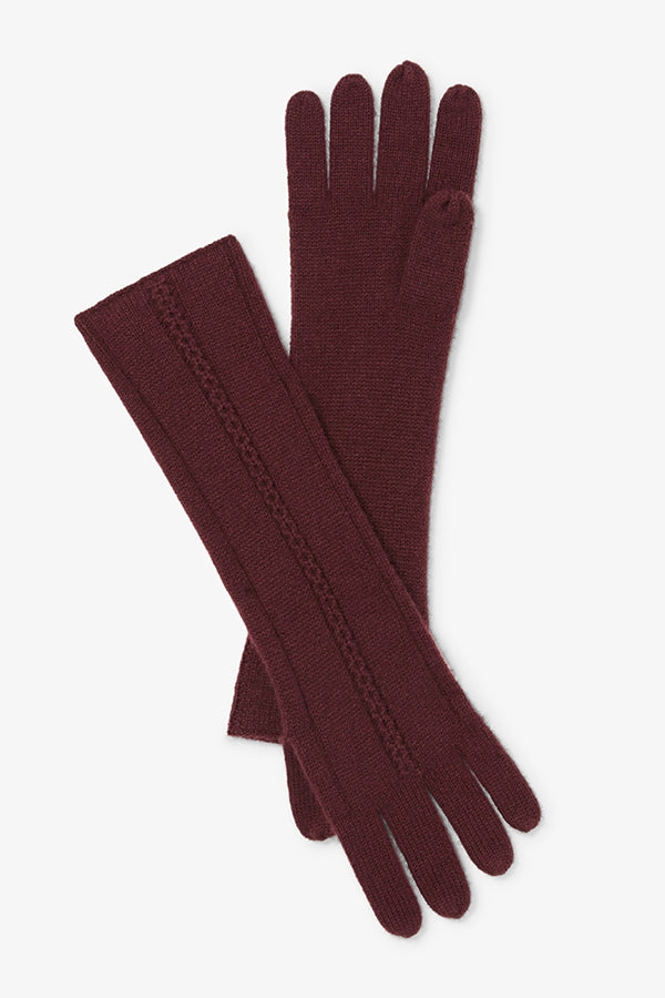 Packshot image of the circle cable gloves in chiante | Grid | Exclude