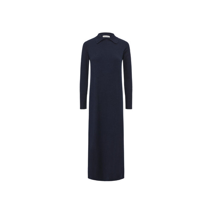 Collared Straight Knit Dress