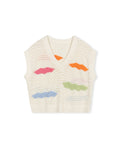 Color Knit Cable Vest - Junees