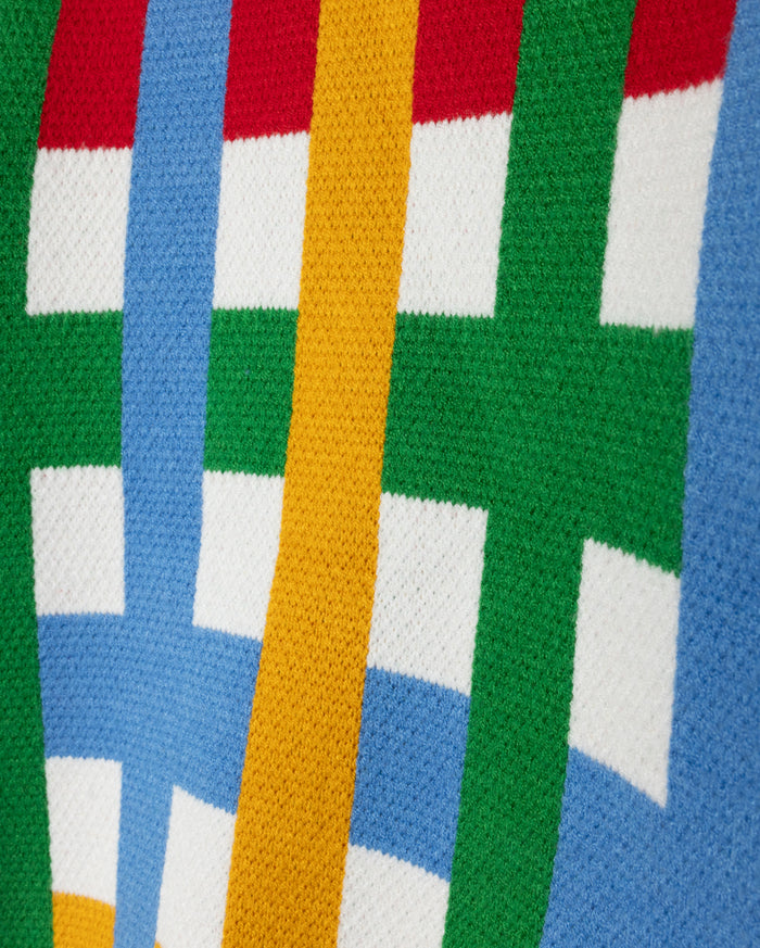 Colored Checked Sweater - Junees