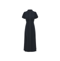 Contrast Stitch Midi Dress