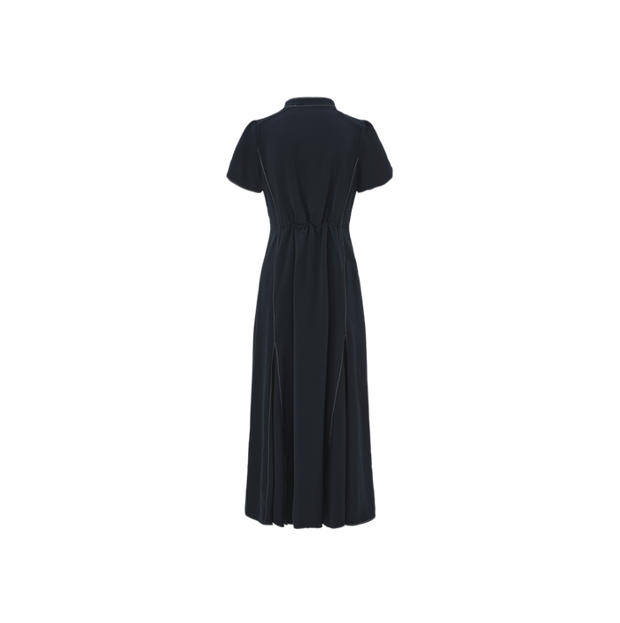 Contrast Stitch Midi Dress
