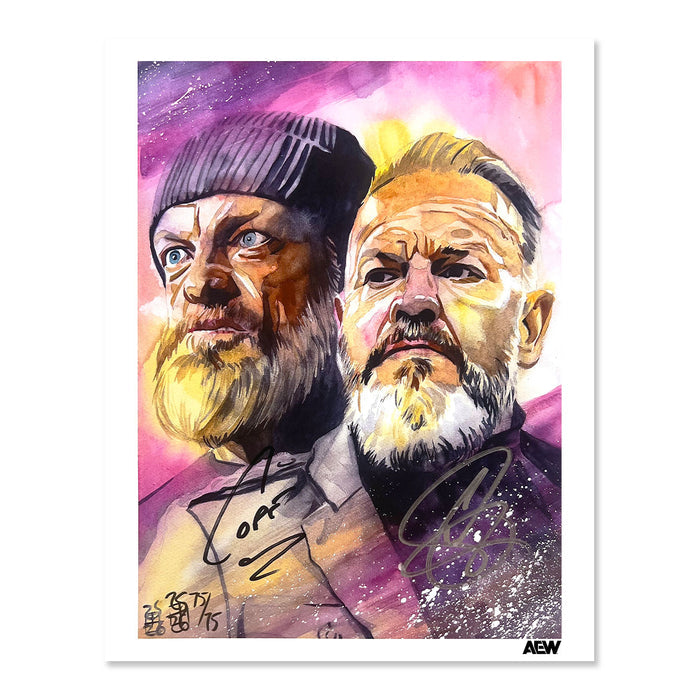 Cope & Cage - Dual Autographed Limited Edition 11" x 14" Rob Schamberger Art Print