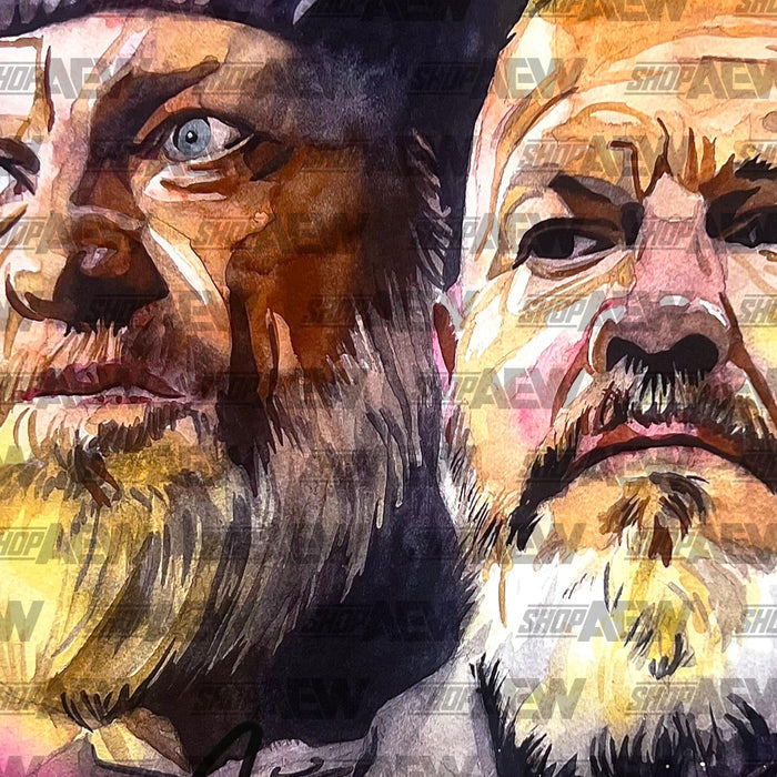 Cope & Cage - Dual Autographed Limited Edition 11" x 14" Rob Schamberger Art Print