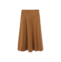 Corduroy Panel Midi Skirt